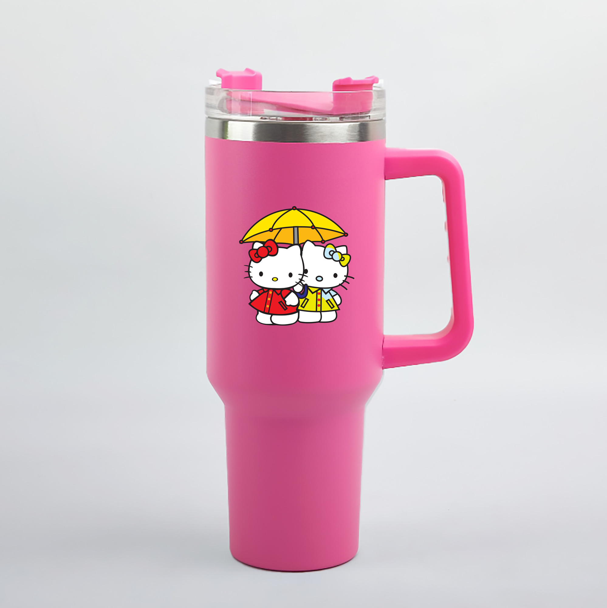 （画像用） Hello Kitty ハローキティ 1200mL車用タンブラー（カラープリント）